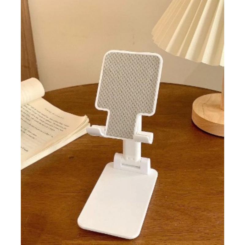 

Foldable Height-Adjustable Mobile Phone Holder for Desktop or Bedside - Perfect for Video Shooting, Watching TV, and Online Classes