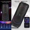 RGB Light Charging Karaoke Set with Wireless Microphone Big Speaker New Bluetooth Speaker