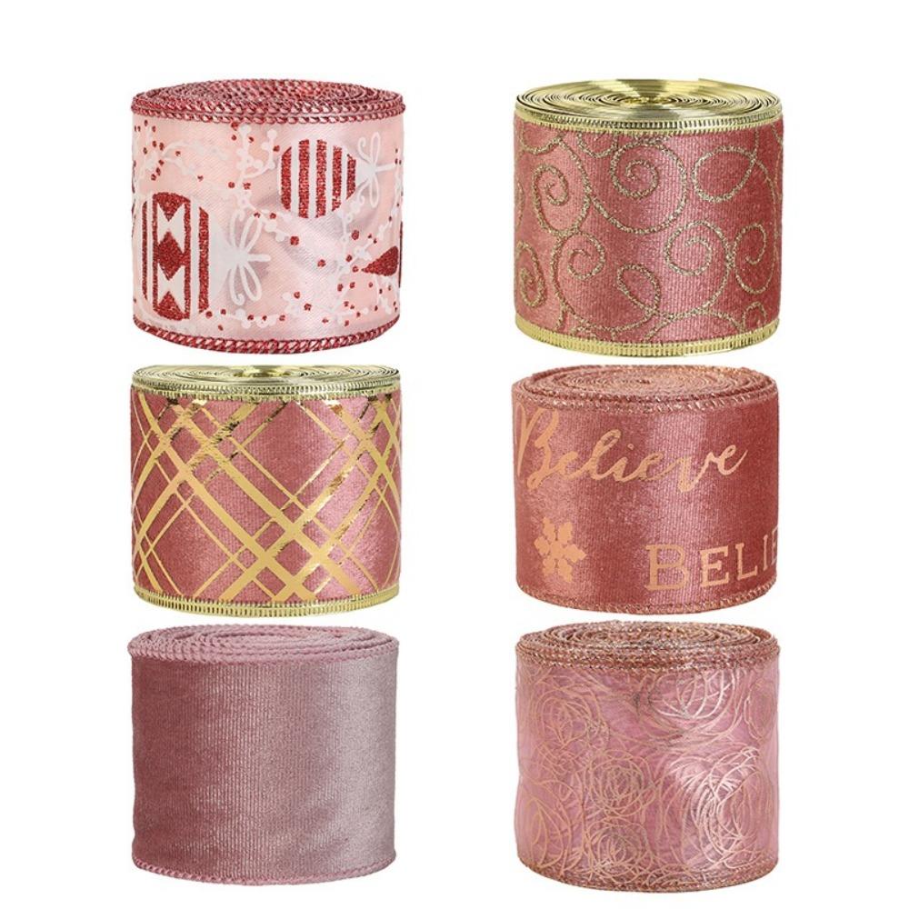 2m Fabric Swirl Ribbon DIY Burlap Ribbon New Christmas Ribbon