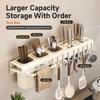 Knife Holder Kitchen No-Drill Carbon Steel