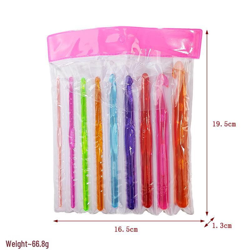 Juego de Ganchillos de Aluminio y Mango Suave de TPR para Tejer DIY y Suéteres