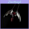 Vampire Themed Bat Charm Necklace For Women With Alloy Pendant And Gothic Design
