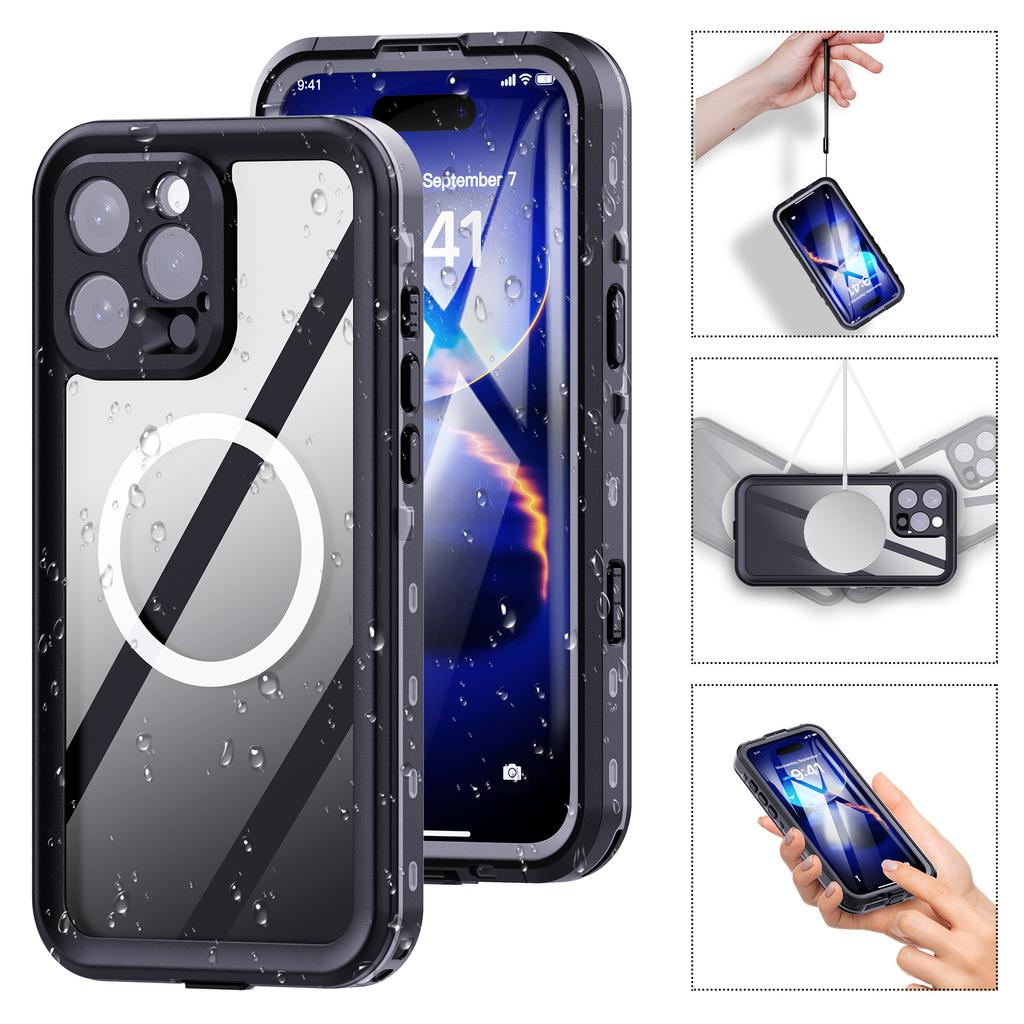 Shellbox-hot Sale Magnetic Shockproof Dustproof IP68 Professional Waterproof Phone Case for Iphone 17Promax/17Air/16Promax/16