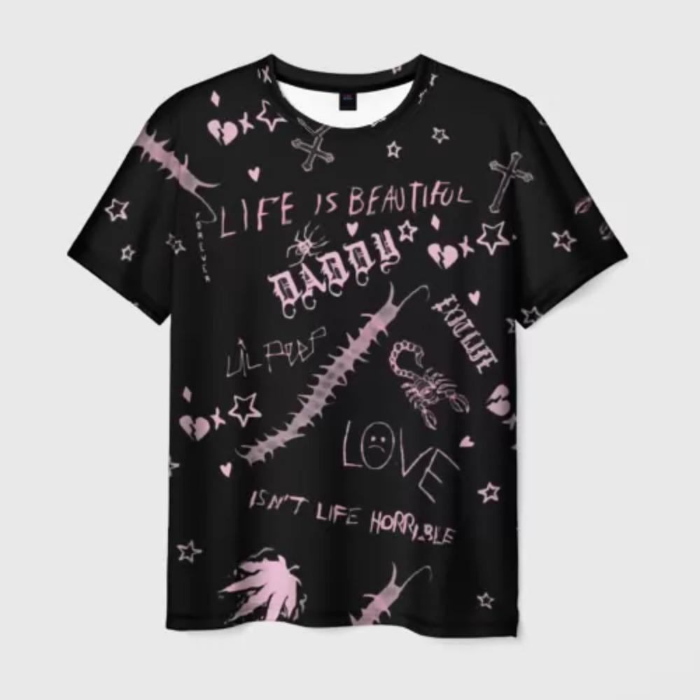 Summer Men's T-shirt Graffiti Art Printed T-shirt Men Women Hip Hop Trend Cool Tee Street Short Sleeve O-Neck Y2k Top