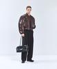 Ironyporno Whiteline 86-Iro342 Essential Balloon Glossy Ma-1 Short Padded Jacket Brown