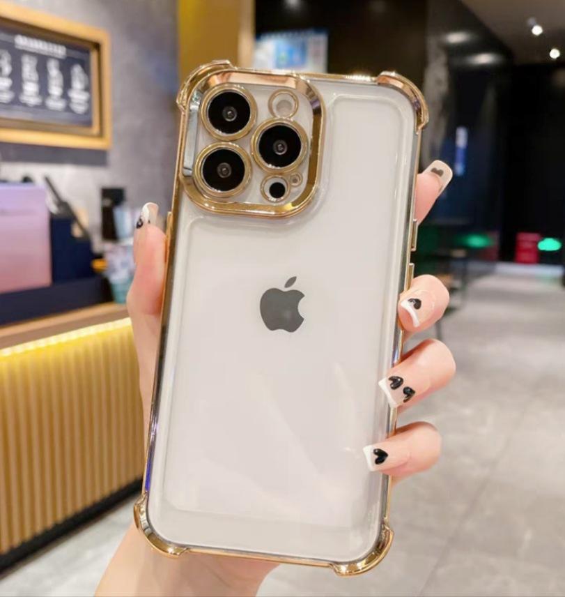 Applicable to iphone11promax airbag mobile phone case to map anti-drop electroplating 11 advanced sense 11pro transparent