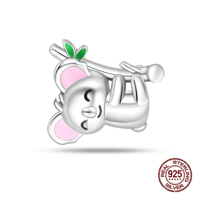 Compatible With Authentic Bracelets Copper Charm Bead Charms Bead Charms Pink Flowers Elephants Charm Bead Charms Ideal For Women Fine Do It Yourself