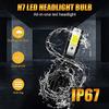 Car Headlights 2Pcs Car LED Headlight Bulbs LED Driving Lamp All-in-one Conversion Kit H7 40W IP67 Waterproof