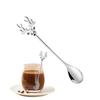 Renne de Noël Cuillère à Café en Acier Inoxydable 304 Cuillères à Mélanger Dessert Thé Belle Vaisselle de Café Accessoires Bar Cuisine Cadeau de Fête