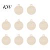 Hand Painted Art Supplies 10Pcs 2D Wooden Christmas Ornaments, Blank DIY Craft Hanging Tags, Decorative Props Tree Decorations, Unfinished Wood Slices
