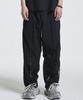SEVENSELAH Nylon Diagonal Zip Slide Pants Black