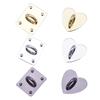 Diy Metal Flatback Heart Sticking Hooks Accessories for Jewelry Making Gold Silver Phone for Case Charms Connecting Clas