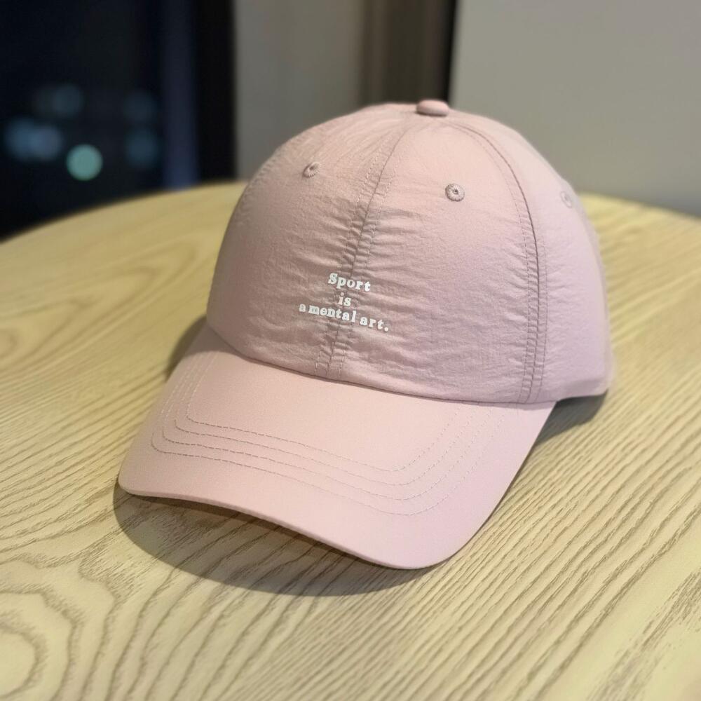 Korean Style Letter Embroidered Mesh Baseball Cap, Quick Dry Nylon Casual Hat for Men Women Daily Outdoor Streetwear Headwear
