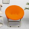 PU Saucer Chair Cover Round Elastic Moon Chair Protector Anti-slip Solid Color Lazy Recliner Slipcover Fit Outdoor Chair