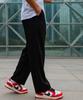 LEADEN One-Pleat Semi-Wide Training Pants [Black] (Renew)