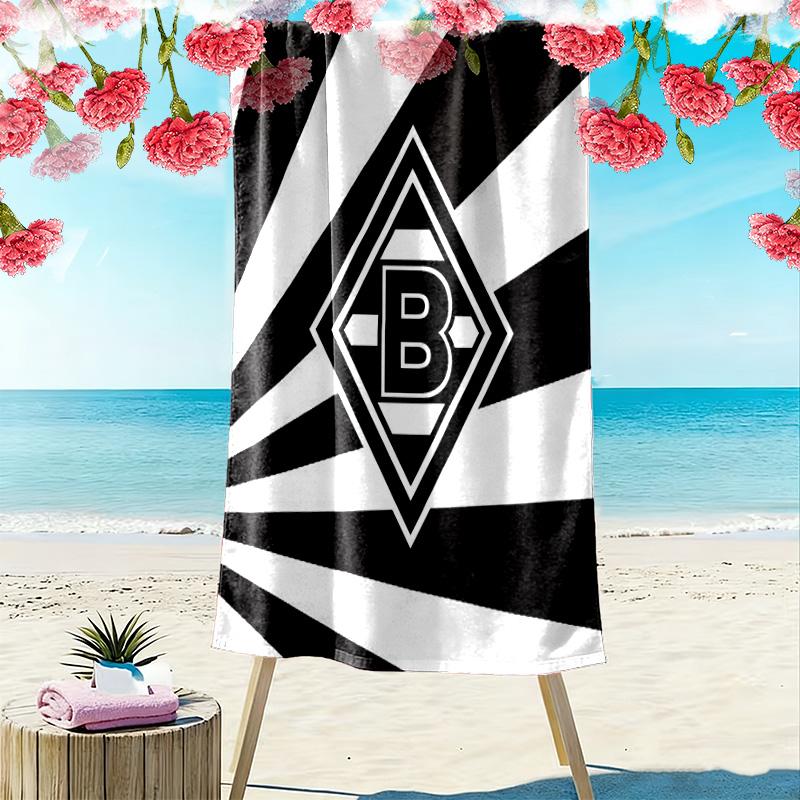 Borussia Print Beach Towel, Large Soft Quick Dry Towel for Beach Camping Swimming