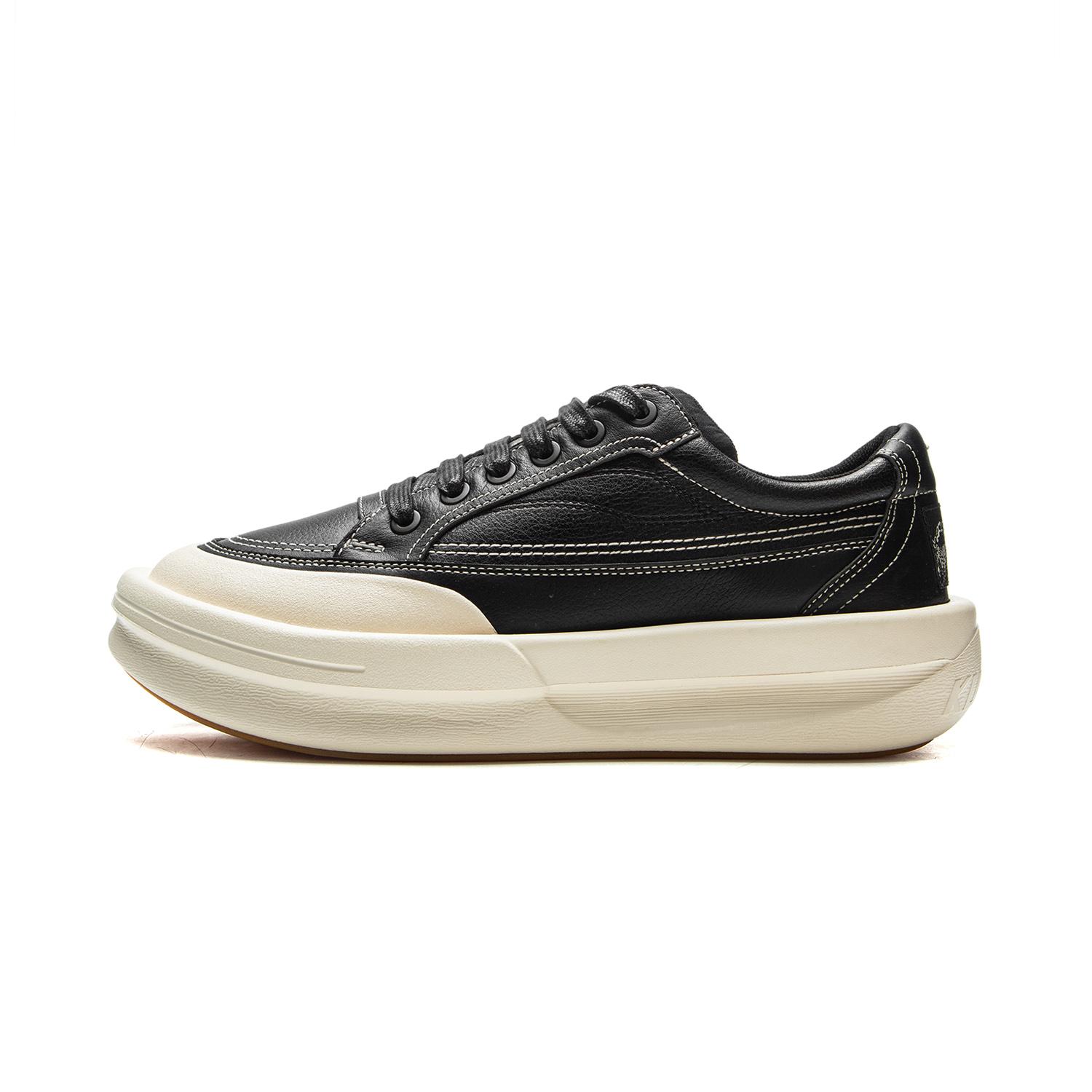 Li Ning Kungfu YANG Synthetic Leather, Cow Leather Cushioning, Wear Resistant Low top Casual Shoes Unisex AZGV081-2 39