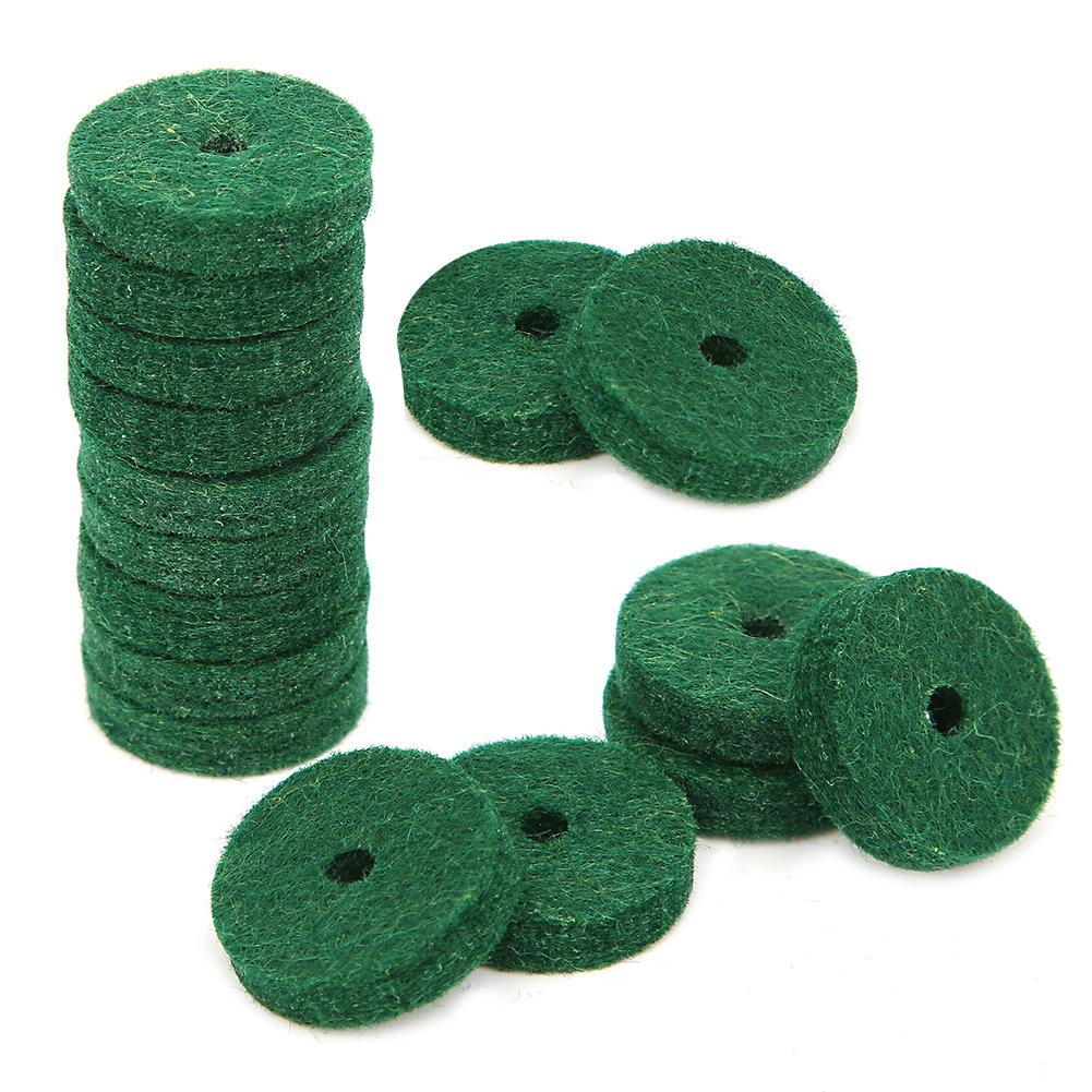 180PCS Green Pure Wool Piano Keyboard Felt Pad Round Musical Instrument Accessory