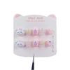 Handmade Kids' Wearable Cinnamoroll Nail Art for Girls (Ages 3-12) - Cute Cartoon Design