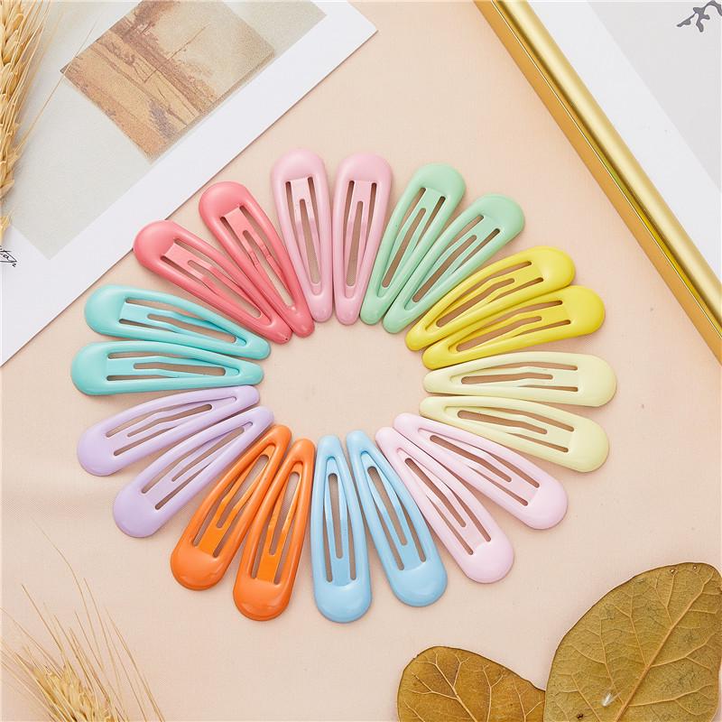 Children's Colorful Water Drop Hair Clips - Candy Color BB Clips for DIY, Bangs, and Side Hair Styles