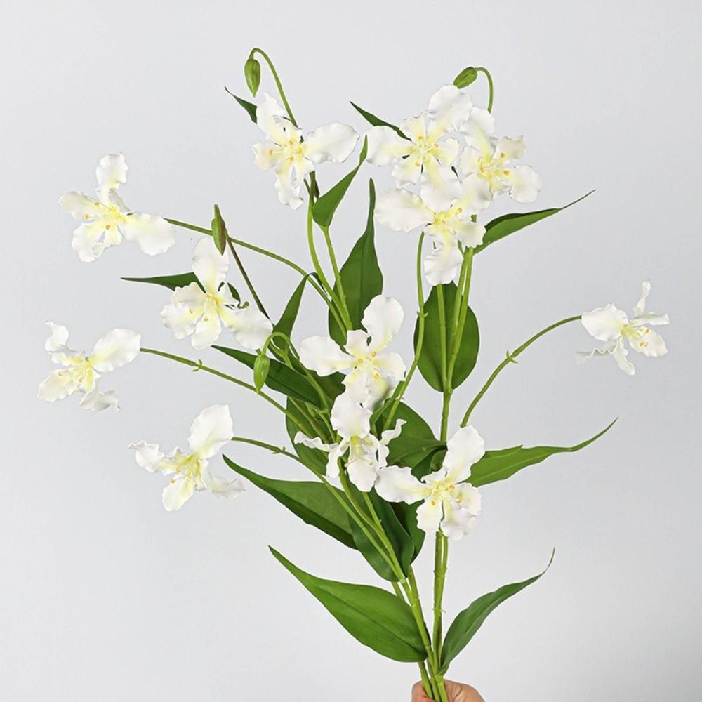 Realistic Simulation Silk Flowers Long Branch Faux Flower Luxury Fake Iris Stem  Party Decor