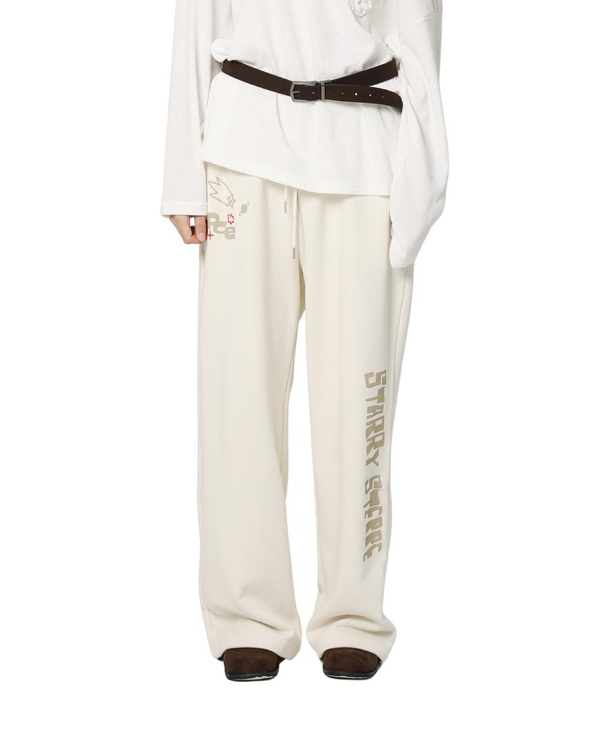 PEACE MAKER Starry Steppe Donkey Sweat Pants (Ivory)