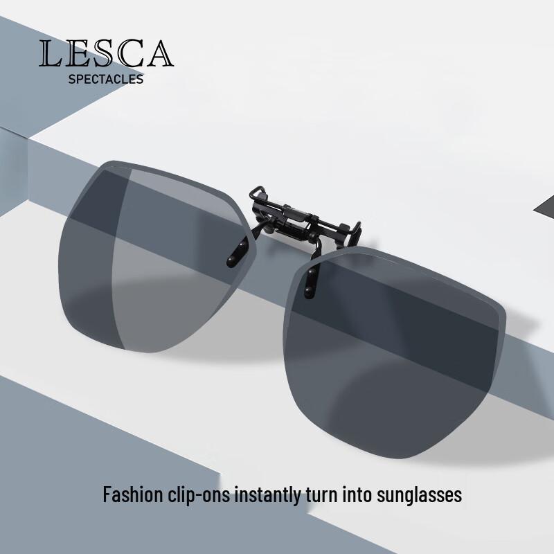 LESCA LUNETIER Unisex Myopia Clip-On Polarized Sunglasses