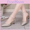 Fashion Elegant Pearl Pointed Toe Mid Heel Pumps For Women