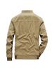 Men's Stand Collar Cotton Jacket - Loose Fit, Plus Size, Spring/Autumn Casual Top for Middle-Aged Men
