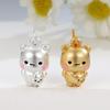 999 Sterling Silver Cartoon Charm Lucky Bead Woven DIY Jewelry Accessory