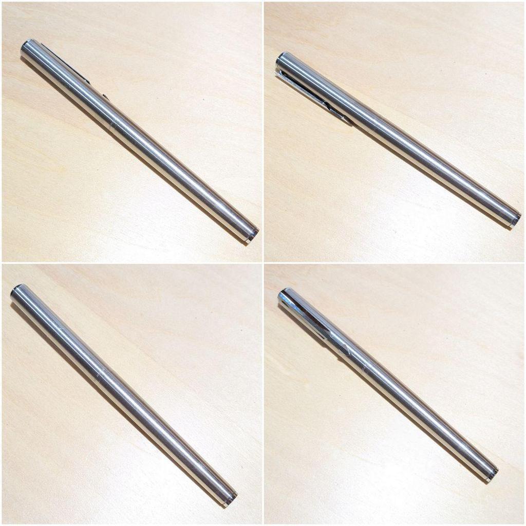 Used Genuine PARKER Fountain Pen, Stainless Steel Barrel, Retro, Vintage