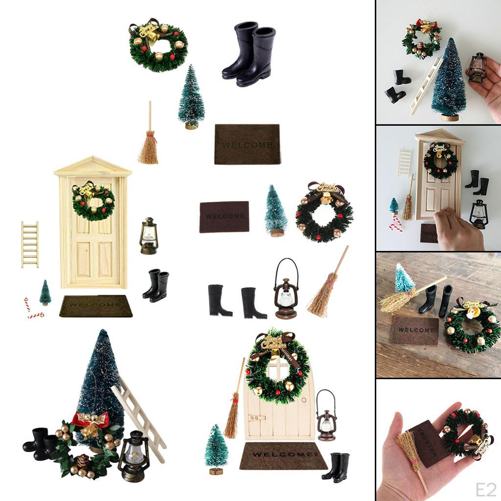 1/12 Dollhouse Christmas Decoration Accessories Kids Pretend Toys