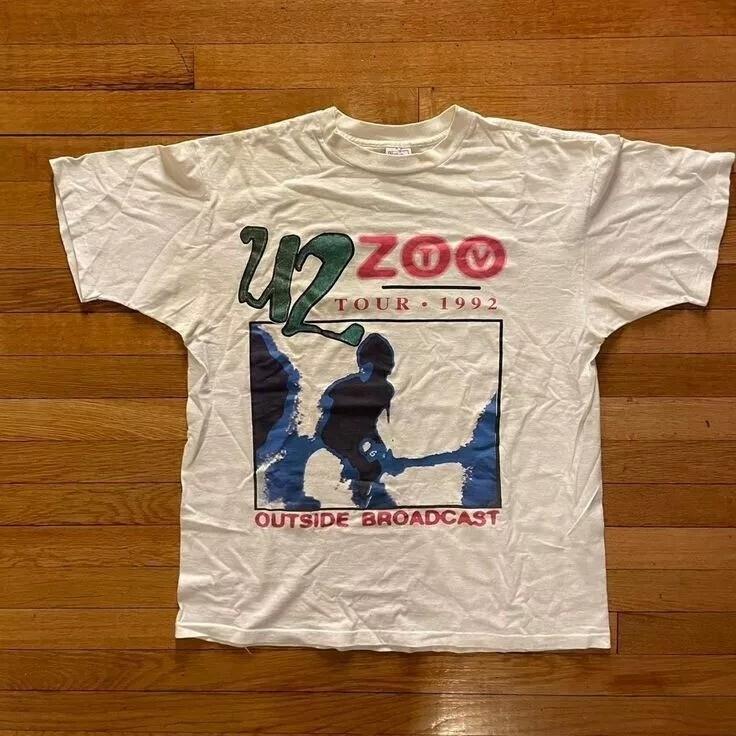 U2 Shirt Zoo Tv Tour Outside Broadcast Rare! S to 5XL Unisex T-Shirt L