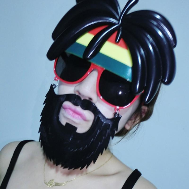 Halloween Glasses Funny Beard Glasses Skull Pirate Navy Cosplay Costume Festival Party Decoration Accessories Unisex