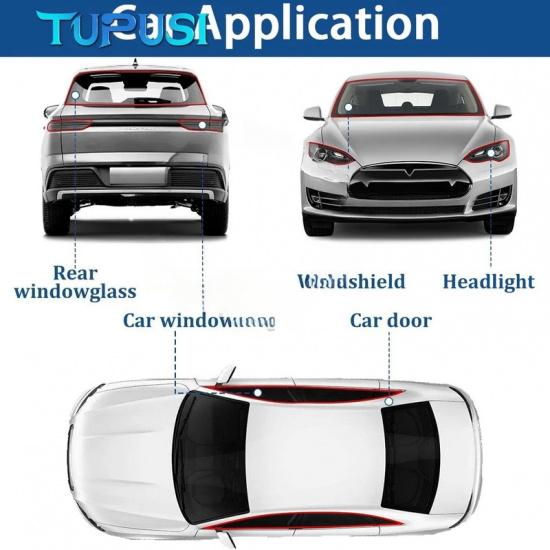 Headlight Sealant Retrofit Refit Butyl Rubber Glue Reseal for Car Headlamps Window Door Windshield RV Butyl Snake Gum Waterproof