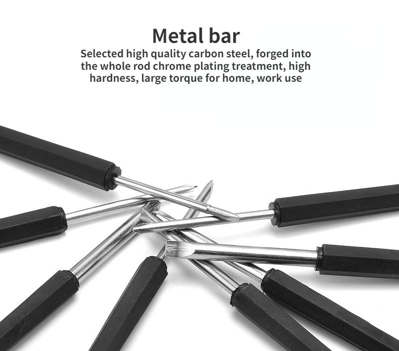 Hardware Changing Head Screwdriver 8 In 1 Multifunctional Screwdriver with Magnetic Screwdriver Household Emergency Tool