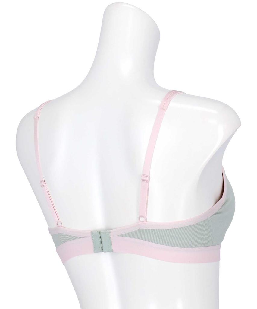 Bra that creates molded cups that are not easily touched by wires INC Bra BLH307 TU [Amph] cleavage, [NAILS collaboration] Women's