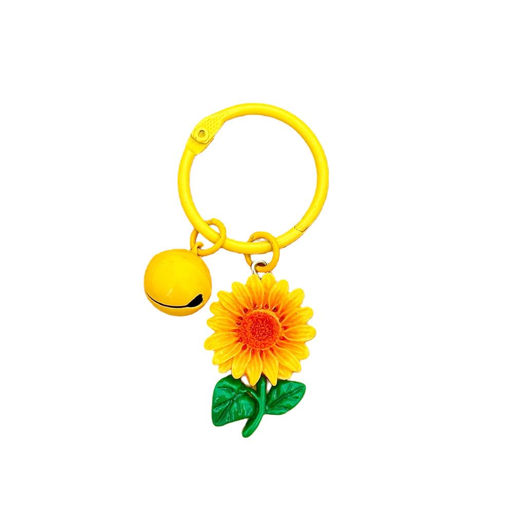 Motivierender Sonnenblumen-Harz-Schlüsselanhänger: Erster Platz Taschendekoration Anhänger