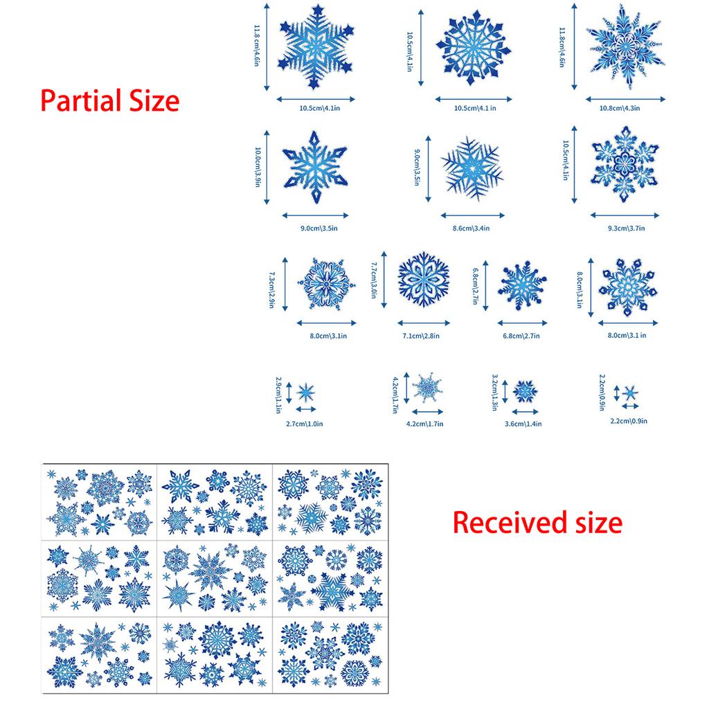 2026 Christmas Window Clings New Year Static Sticker Elk Snowman Window Decoration for Home Festival Gift