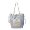 Popular Summer Bag Women 2025 New High-end Light Luxury Niche Contrasting Color Underarm Bag Versatile Bucket Bag