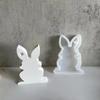 Easter Rabbit Candle Molds Heart Rabbit Silicone Mould DIY Handmade Cake Chocolate Epoxy Baking Mould for Valentines Day