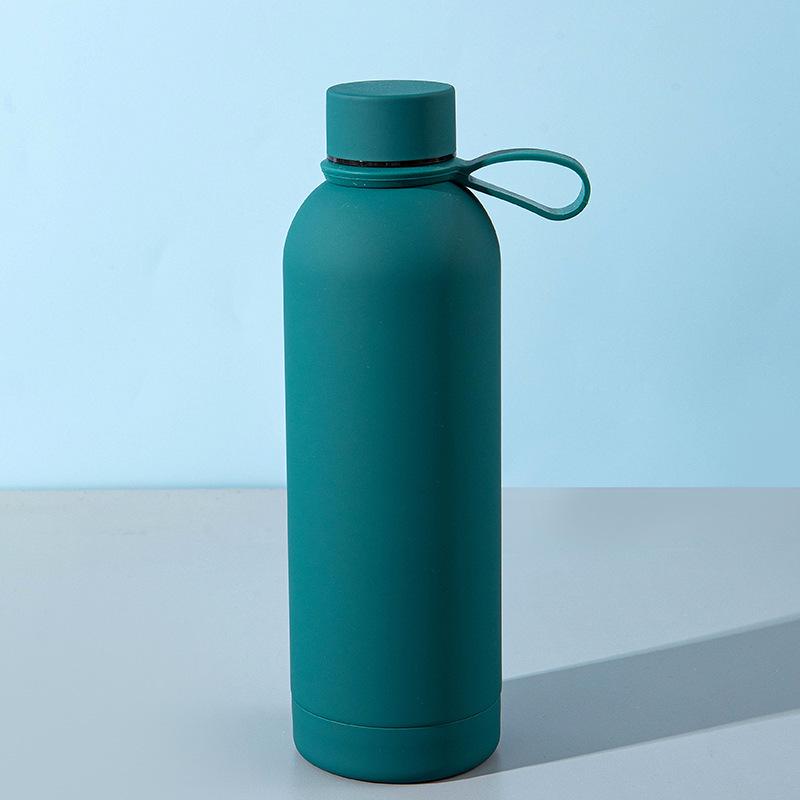 Portable Stainless Steel Vacuum Thermos Cup with Handle