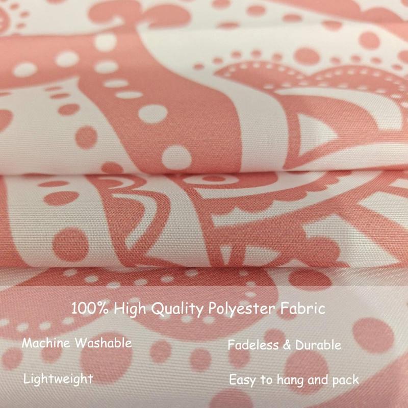 VIKAMA Pink Mandala Tapestry Large Bohemian Wall Hanging Psychedelic Style Living Room Meditation Space Wall Art