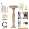 Darning Supplies Kit Patchwork Tools Sewing Accesaries Mushroom Wooden Darning Tool Patching Tool