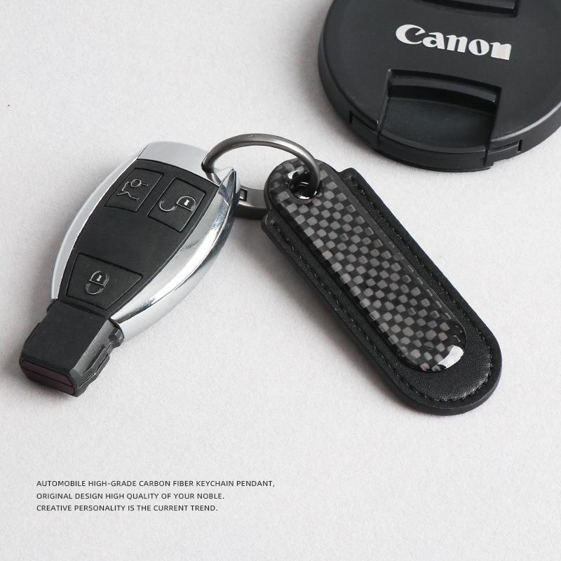 New Carbon Fibre Keychain Creative Car Keyring Pendant Auto Accessories For Bentley Flying Spur Continental GT Bentayga Mulsanne