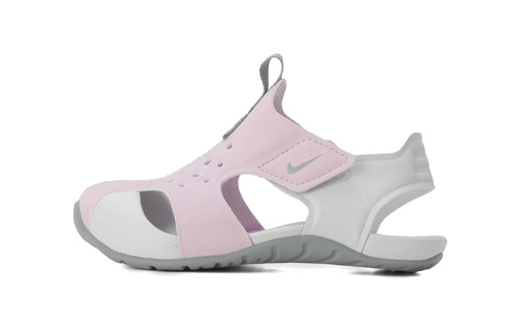 Nike Sunray Protect 2 Synthetic Leather Comfortable Low top Toddler Shoes Pink White Baby 943827-501