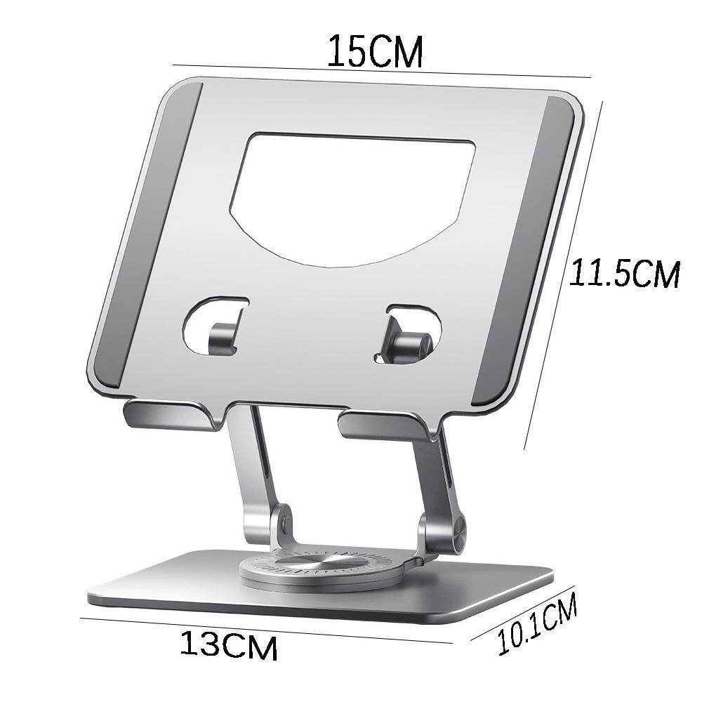 Aluminum 360° Rotating Tablet Stand with Cooling Feature 4-12 inches