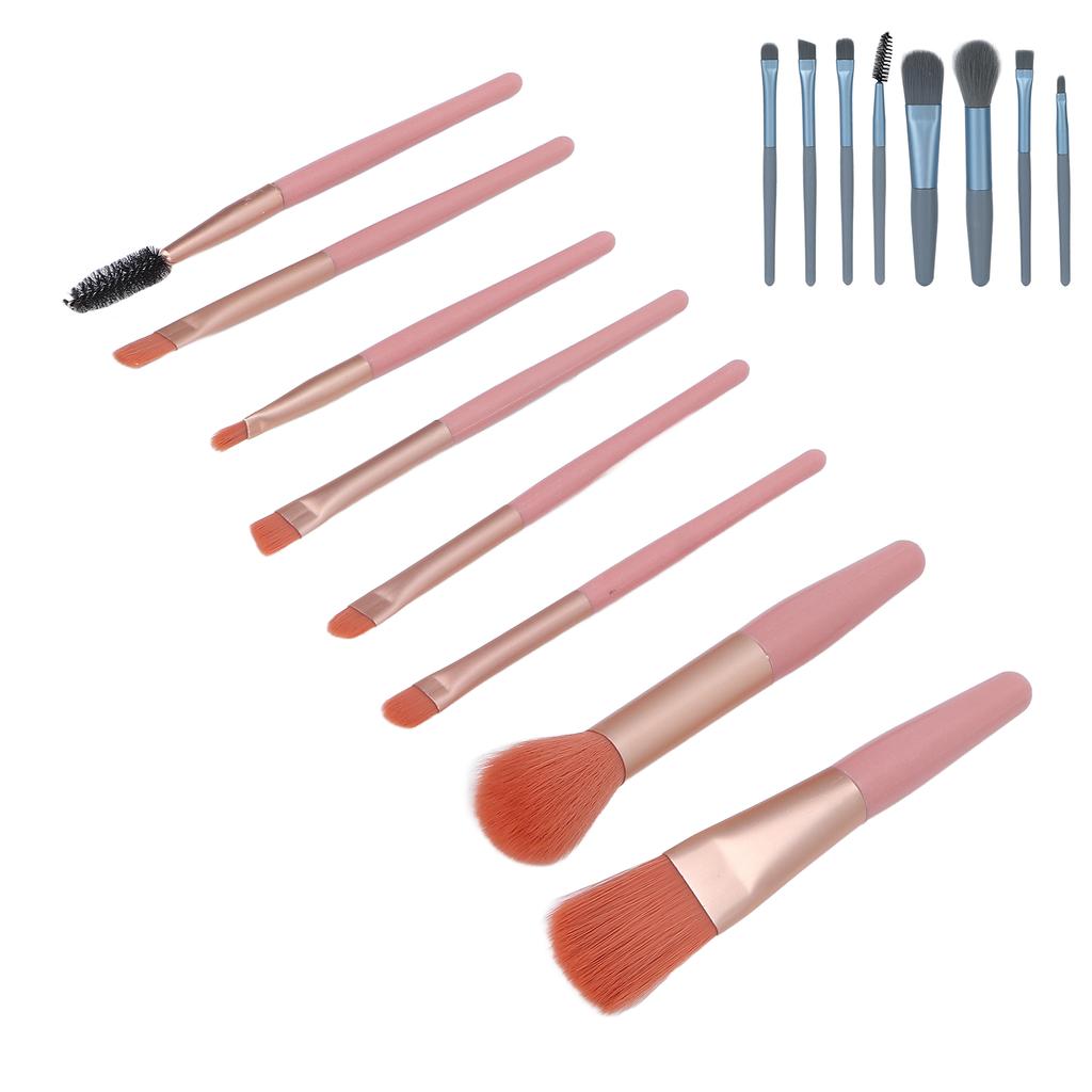 8pcs Makeup Brushes Set Portable Professional Cosmetic Blending Face Powder Brushes for Women Girls