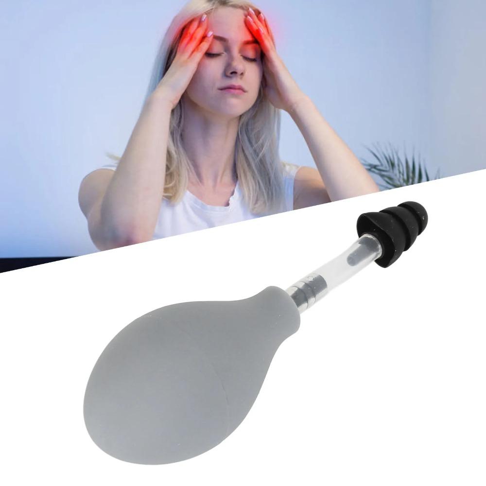 Black Grey Inner Ear Pressure Tool Silicone Relief Suction Device Soft Ear Pressure Tool  Airplane