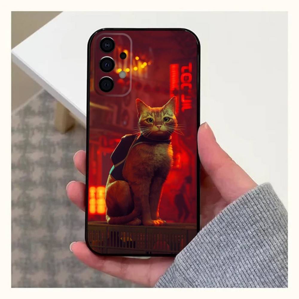 Game Stray Cat Phone Case For Samsung Galaxy A20,A21s,A22,A31,A32,A52,A53,A72,73,A80,A91 Soft Black Cover
